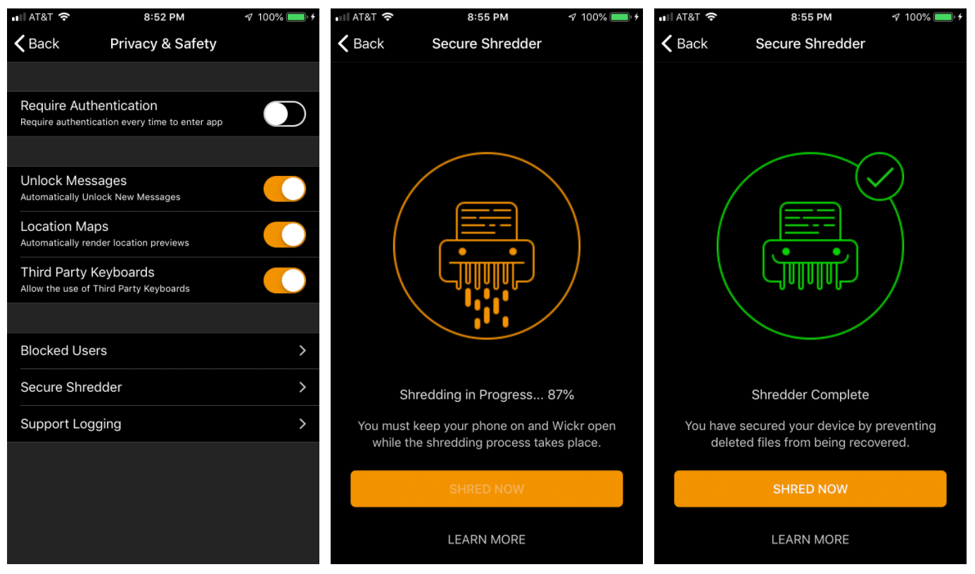 wickr pro network error encountered